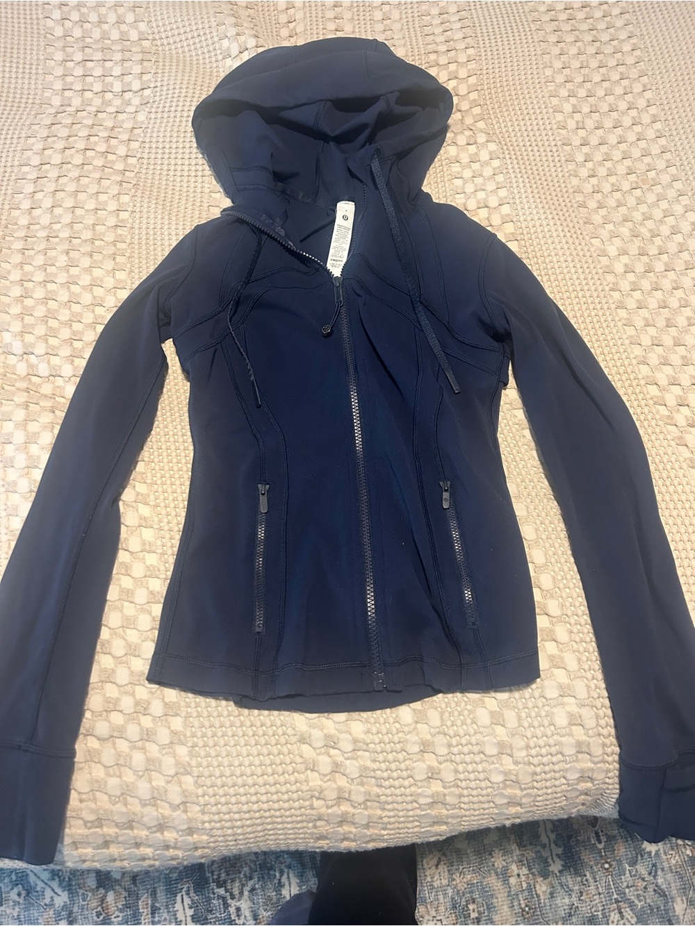 lululemon athletica Navy Hooded Zip Utility Jacket